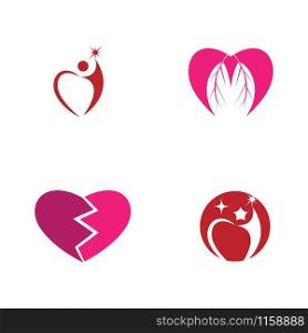 Beauty Love Vector icon illustration design Template