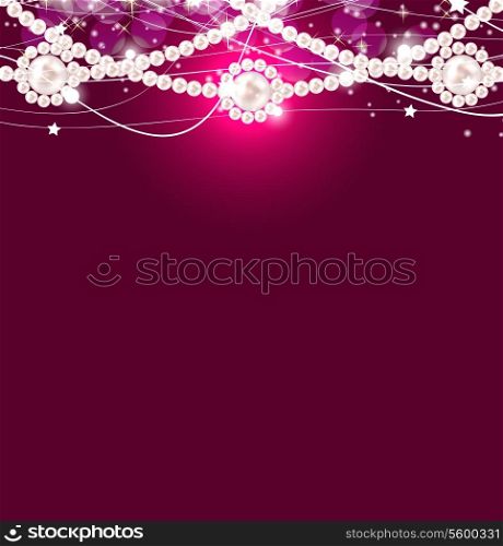 Beauty pearl background vector illustration