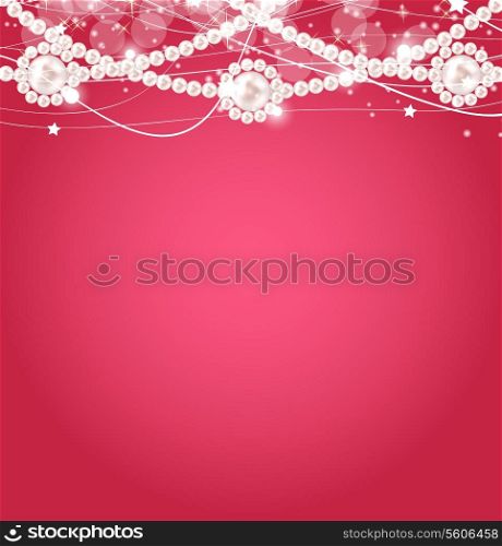 Beauty pearl background vector illustration. EPS 10