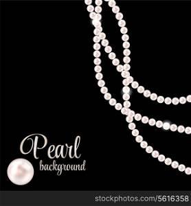 Beauty Pearl Background Vector Illustration. EPS 10