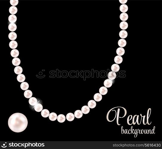 Beauty Pearl Background Vector Illustration. EPS 10