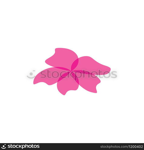 Beauty plumeria icon flowers design illustration Template