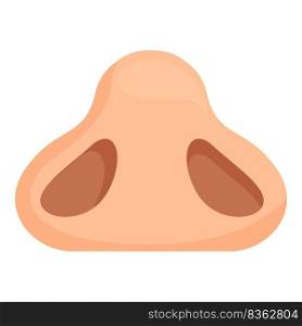 Beauty rhinoplasty icon cartoon vector. Nose surgery. Anatomy face. Beauty rhinoplasty icon cartoon vector. Nose surgery