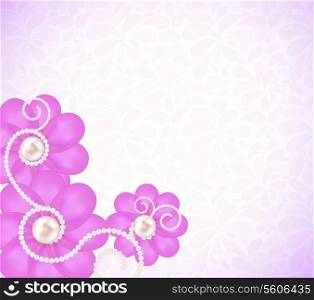 Beauty Romantic Flower vector Background. EPS 10
