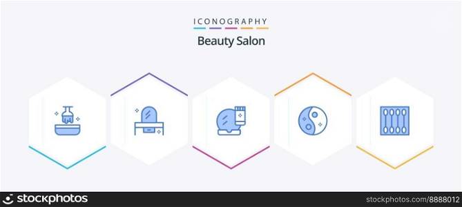 Beauty Salon 25 Blue icon pack including style. salon. mirror. beauty. makeover