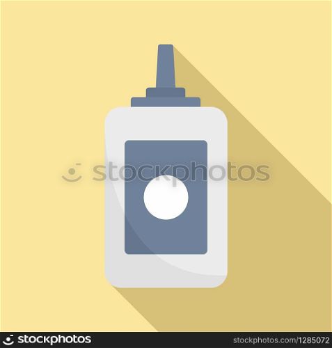 Beauty salon bottle icon. Flat illustration of beauty salon bottle vector icon for web design. Beauty salon bottle icon, flat style