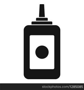 Beauty salon bottle icon. Simple illustration of beauty salon bottle vector icon for web design isolated on white background. Beauty salon bottle icon, simple style