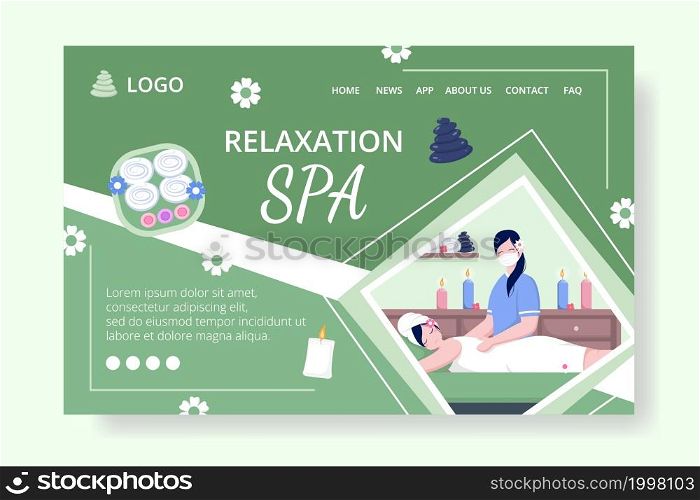 Beauty Spa and Yoga Landing Page Editable of Square Background Suitable for Social media, Feed, Card, Greetings, Print and Web Internet Ads