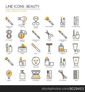 Beauty , thin line icons set ,pixel perfect icon