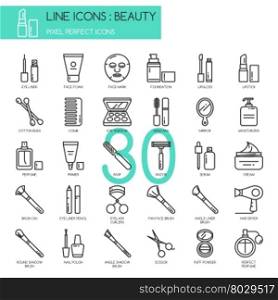 Beauty , thin line icons set ,pixel perfect icon