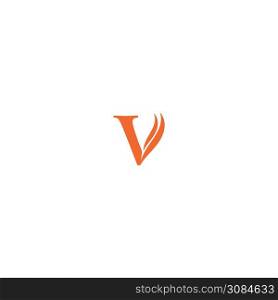 Beauty V Letter Logo Template vector illustration design