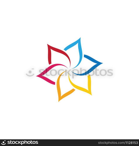 Beauty Vector flowers design logo Template icon