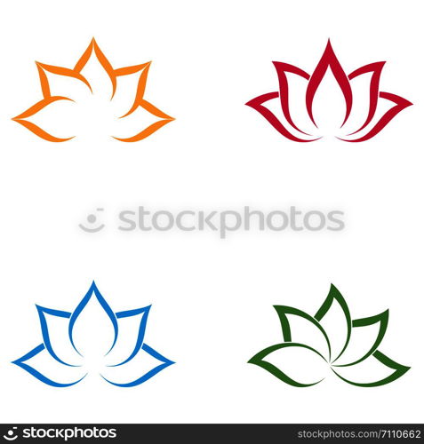 Beauty Vector flowers design logo Template icon