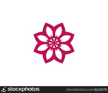 Beauty Vector flowers design logo Template icon
