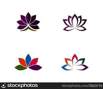 Beauty Vector flowers design logo Template icon - Vector