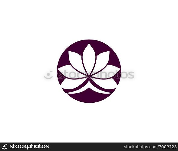Beauty Vector flowers design logo Template icon - Vector