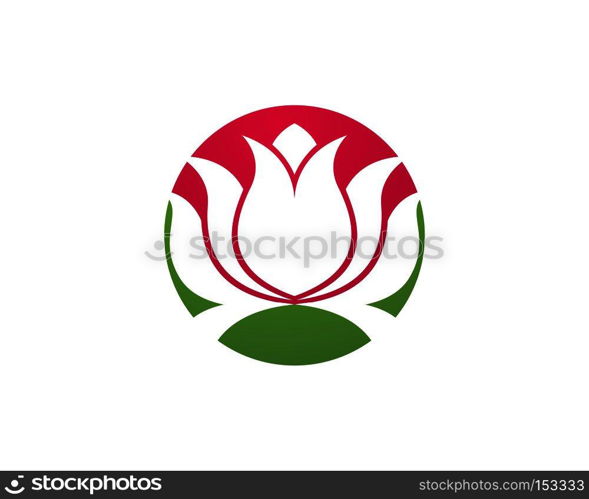 Beauty Vector Lotus flowers design logo Template icon