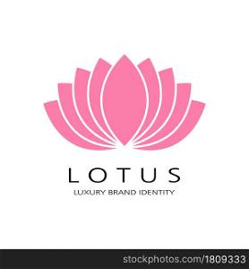 Beauty Vector lotus flowers design logo Template icon
