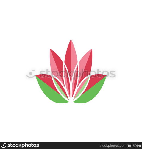 Beauty Vector lotus flowers design logo Template icon