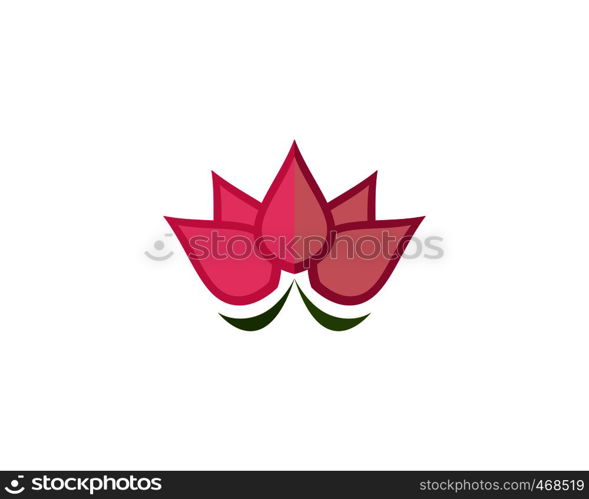 Beauty Vector Lotus flowers design logo Template icon