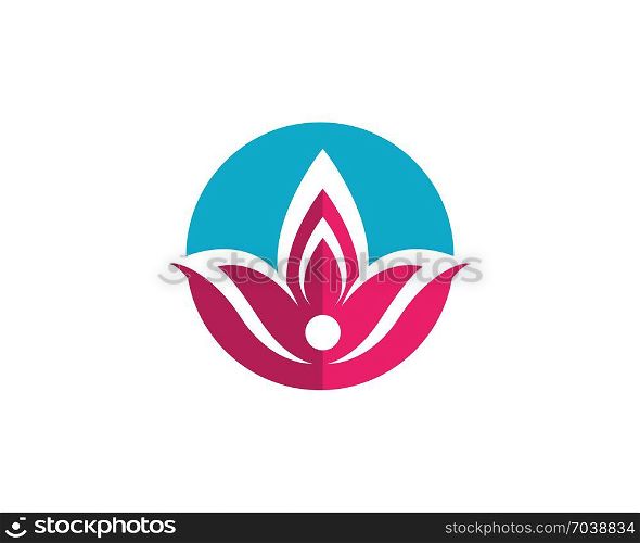 Beauty Vector Lotus flowers design logo Template icon