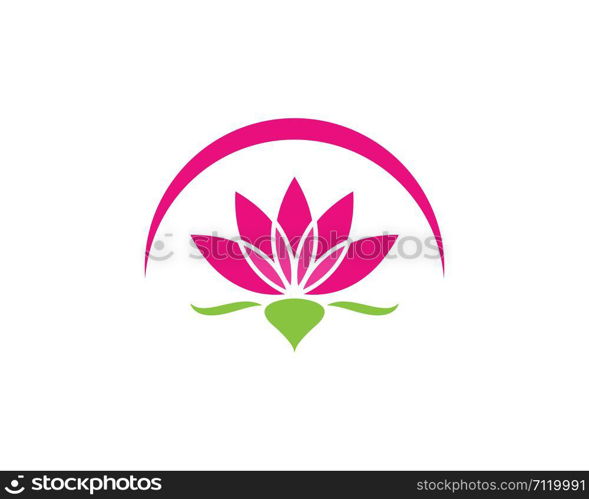 Beauty Vector Lotus flowers design logo Template icon