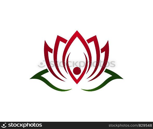 Beauty Vector Lotus flowers design logo Template icon
