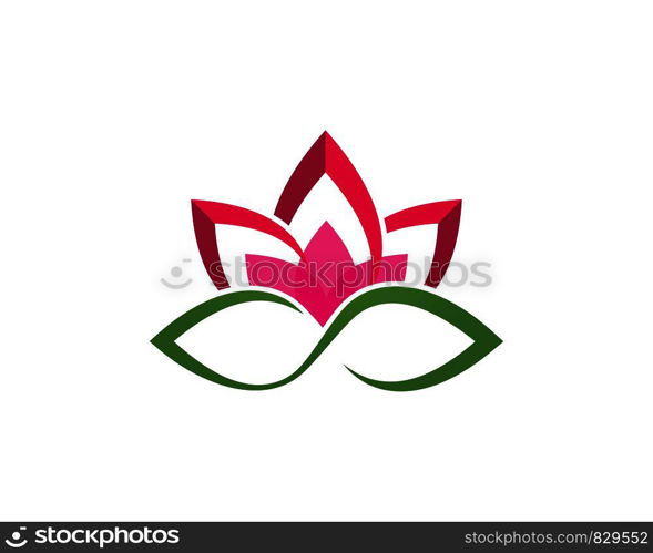 Beauty Vector Lotus flowers design logo Template icon