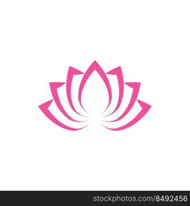 Beauty Vector lotus flowers design logo Template icon