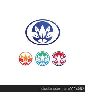 Beauty Vector lotus flowers design logo Template icon