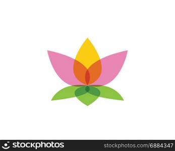 Beauty Vector Lotus flowers logo. Beauty Vector Lotus flowers design logo Template icon