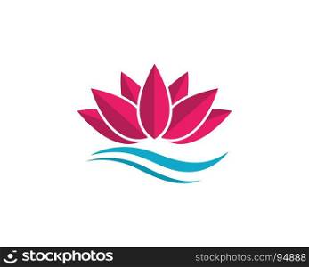Beauty Vector Lotus logo Template. Beauty Vector Lotus flowers design logo Template icon