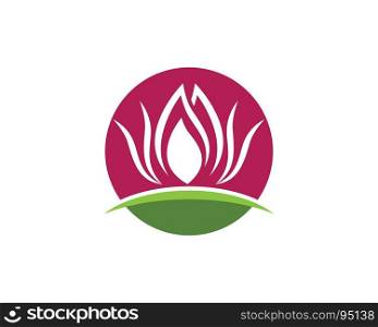 Beauty Vector Lotus logo Template. Beauty Vector Lotus flowers design logo Template icon
