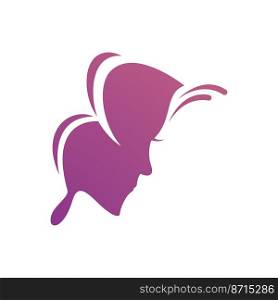 Beauty Woman face logo vector template