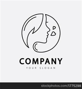 Beauty woman logo for your business salon skin care and spa