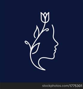 Beauty woman logo for your business salon skin care and spa
