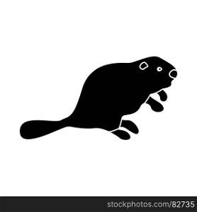 Beaver it is black icon . Simple style .. Beaver it is black icon .