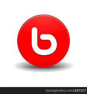 Bebo icon in simple style on a white background. Bebo icon in simple style