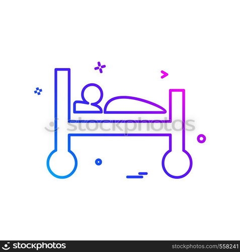 Bed icon design vector