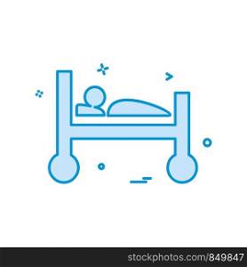 Bed icon design vector