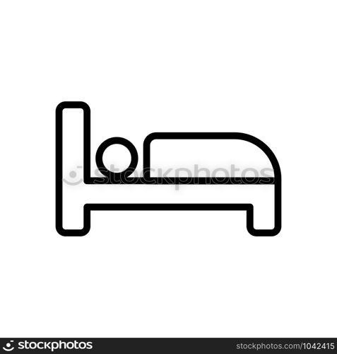 Bed icon trendy