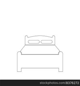 bed logo stock illustration design