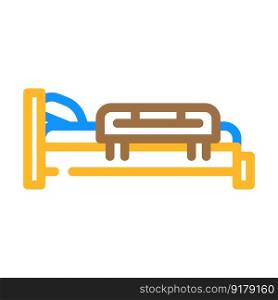 bed rail kid bedroom color icon vector. bed rail kid bedroom sign. isolated symbol illustration. bed rail kid bedroom color icon vector illustration