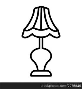 Bedside lamp icon vector sign and symbols