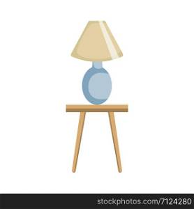 Bedside lamp, vector illustration
