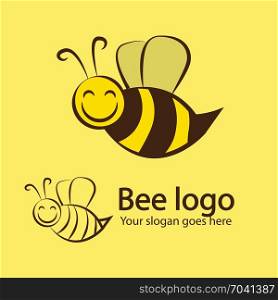 bee brand identity logo template. bee brand identity logo template vector