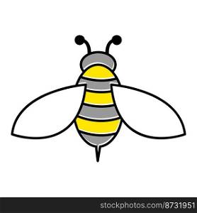 bee element vector illustration design