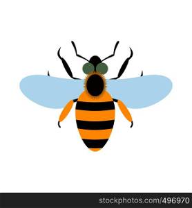 Bee flat icon isolated on white background. Bee flat icon