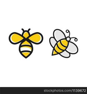 Bee honey graphic design template vector isolated. Bee honey graphic design template vector illustration