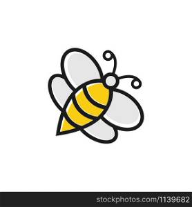 Bee honey graphic design template vector isolated. Bee honey graphic design template vector illustration